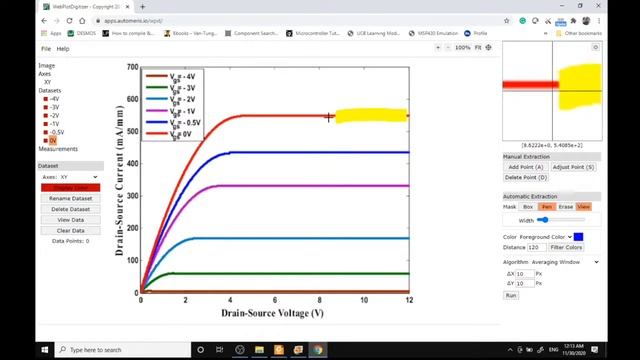 How to digitize multiple plots with WebplotDigitizer (MOSFET I-V curve) смотреть онлайн