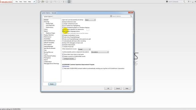 Смена языка в SolidWorks смотреть онлайн