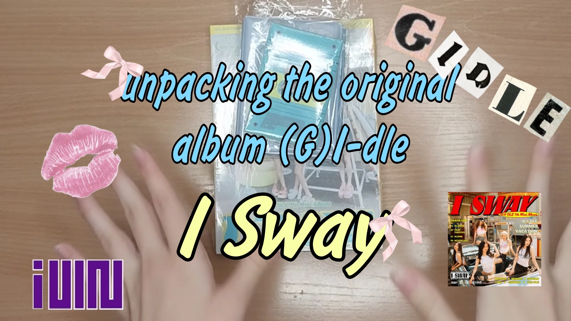 распаковка оригинального альбома (G)I-dle I Sway 😯