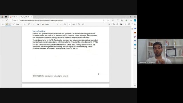 CIMA Management Case Study (MCS) May 2024 (Flatthall) - Introduction Webinar смотреть онлайн