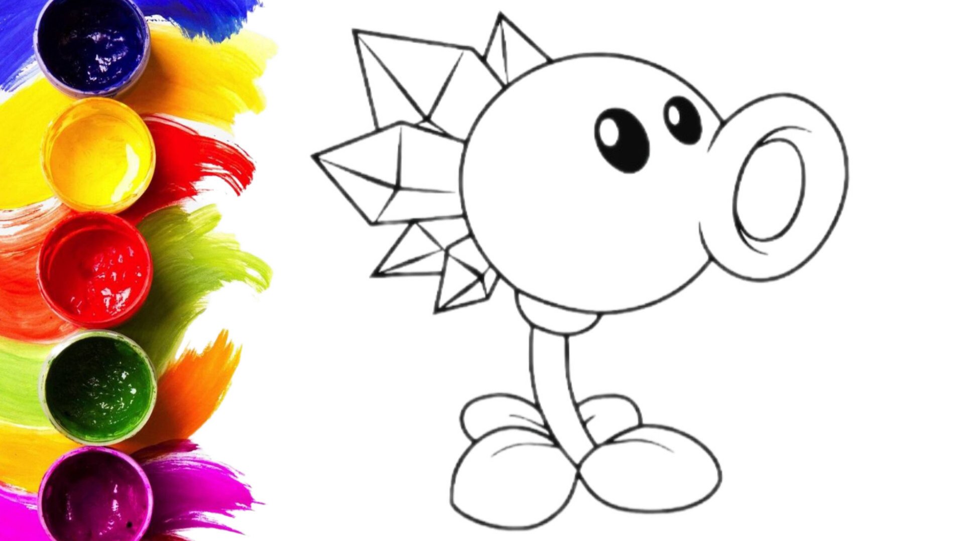 Зомби против растений раскраска/рисунки для срисовки смотреть онлайн