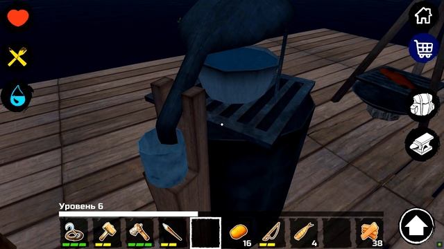 Survival on raft: Выживание на плоту с Дочкой
