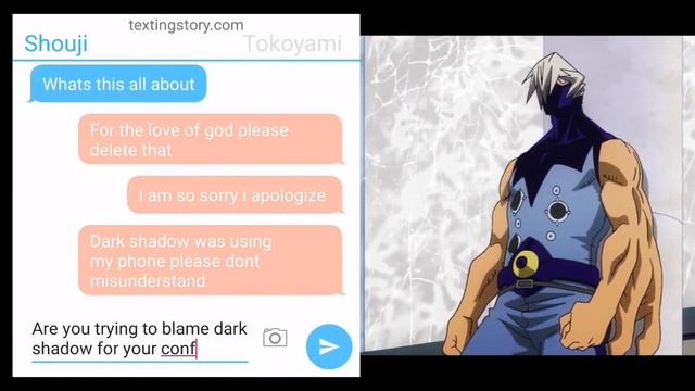 Shouji texts Tokoyami Scenario 3 Part 1: Miscommunication смотреть онлайн