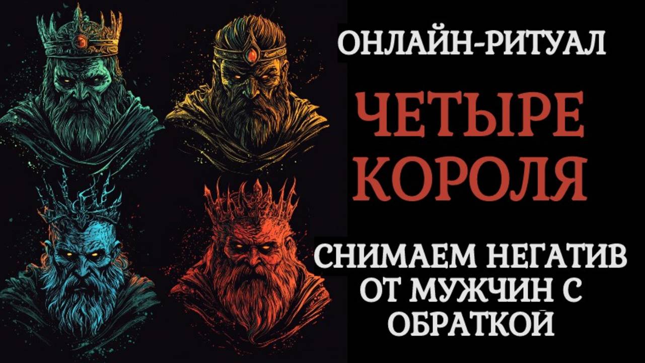 СНЯТЬ МАГИЮ ЧЕТЫРЁХ КОРОЛЕЙ: ОТ ВОЗДЕЙСТВИЯ МУЖЧИН. ОНЛАЙН-РИТУАЛ смотреть онлайн
