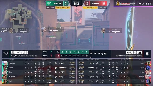 CASE ESPORTS VS REBELS GAMING JORNADA 18 - CHALLENGERS SPAIN: RISING MEDIAMARKT INTEL SPLIT 2 2023