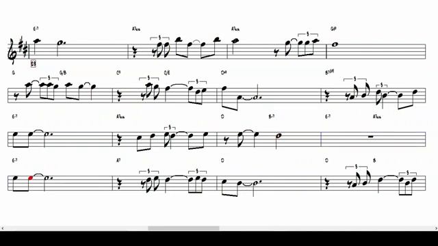 What a Diff'rence a Day Made - Maria Grever and Stanley Adams (Alto Sax Eb) _Sheet music_ ( 360 X 64 смотреть онлайн