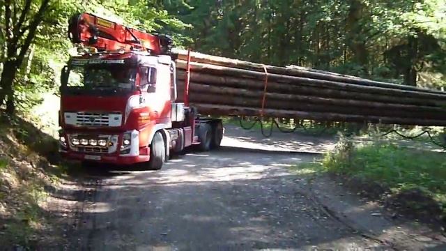 Volvo fh16 600 + remorque Faymonville grue Epsilon смотреть онлайн