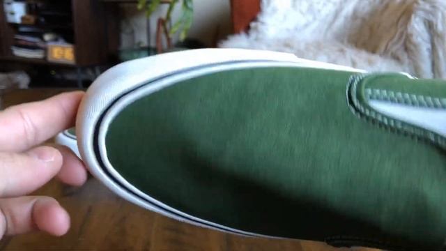 Shoe Review: Vans “Salt Wash” Slip-On SF (Garden Green/Marshmallow) смотреть онлайн