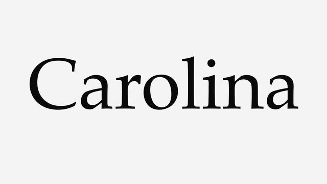 How to Pronounce Carolina смотреть онлайн