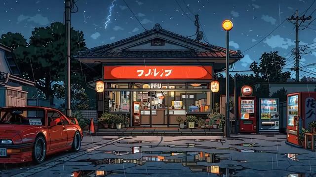 90-е, Япония, Токио, Lo Fi City Lofi Beats для сна, расслабления Lofi Music Lofi Live Лофи Хип Хоп