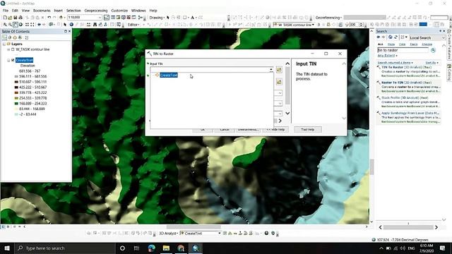 Tutorial Membuat TIN dan Slope Model Dari Data Kontur (Contours Line) | ArcGIS/ArcMap смотреть онлайн