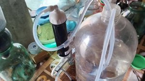 Электрическая угольная колонна Дистив,закольцевал дистиллят.