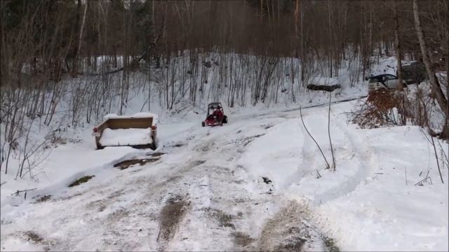 13hp Honda Dingo Gokart In Snow