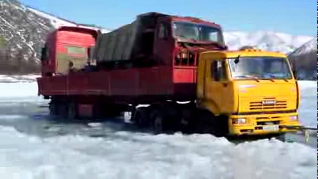 Вытаскиваем КАМАЗ 65116 груженый самосвалом #КАМАЗ