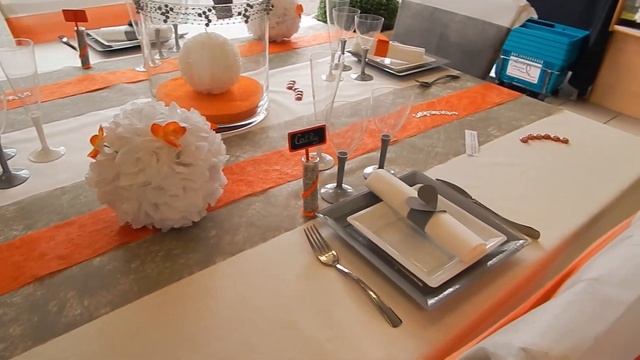 Mesa de bodas blanco, plata y naranja смотреть онлайн