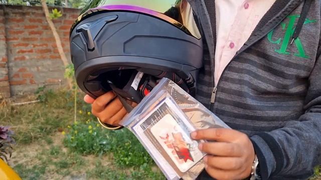 SMK Typhoon Matte Black Helmet Unboxing || Mr. Indian Biker