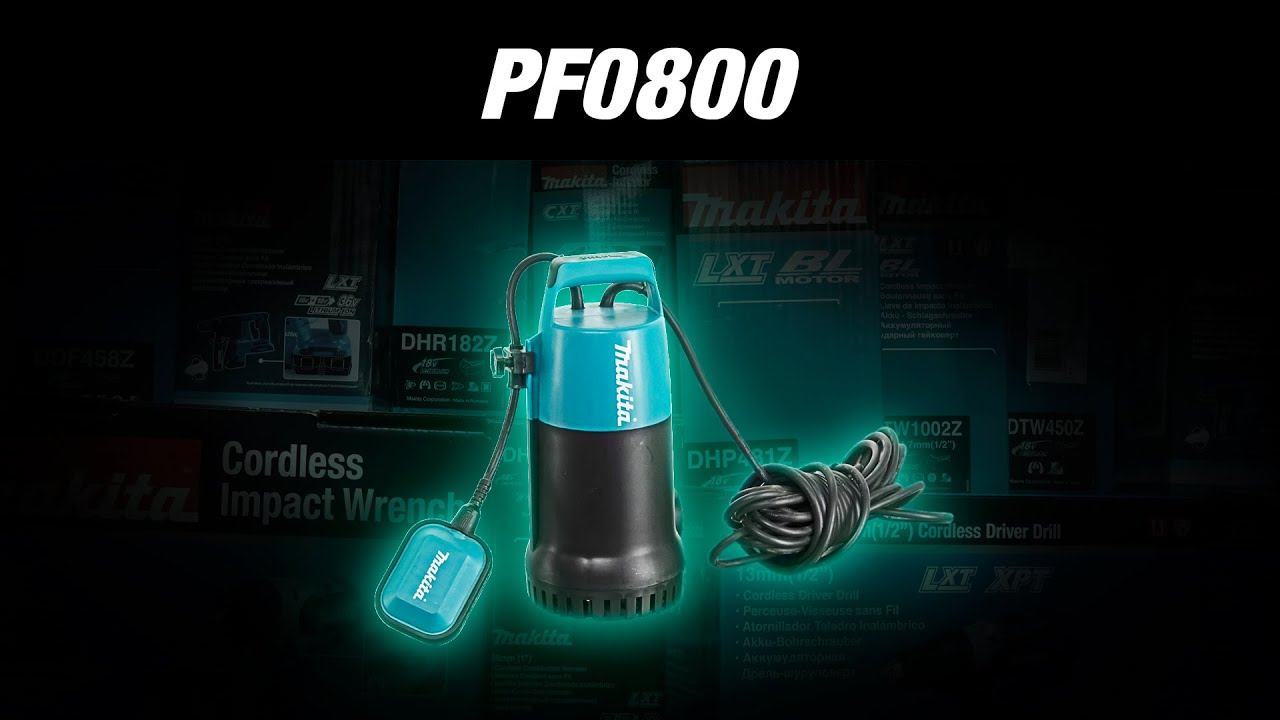 Makita PF0800 Погружной дренажный насос от Макита смотреть онлайн