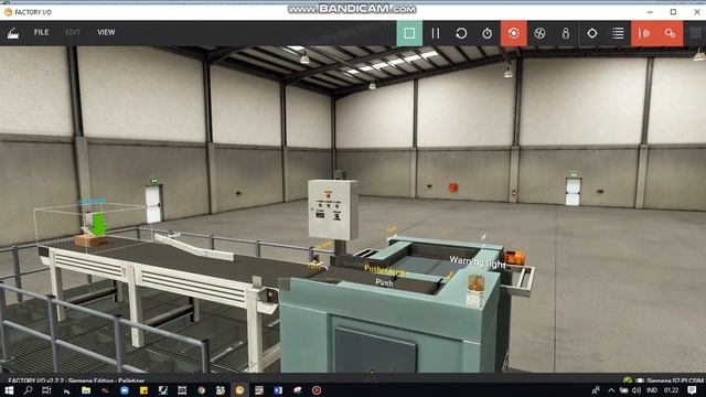 STEP7 X FACTORY IO Palletizer #1 смотреть онлайн