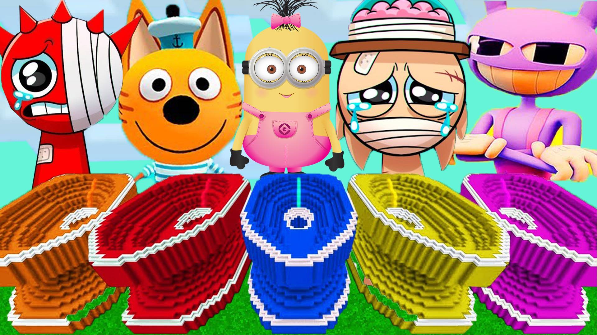 ВЫБЕРИ ПРАВИЛЬНЫЙ ТУАЛЕТ ВСЕ ВИДЫ СПРУНКОВ В МАЙНКРАФТ смотреть онлайн