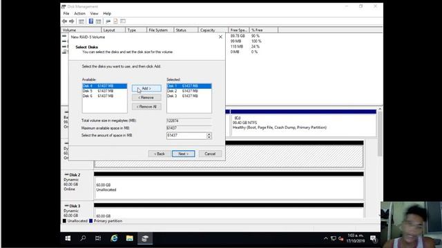1 5 1 Crear RAID 5 GUI смотреть онлайн