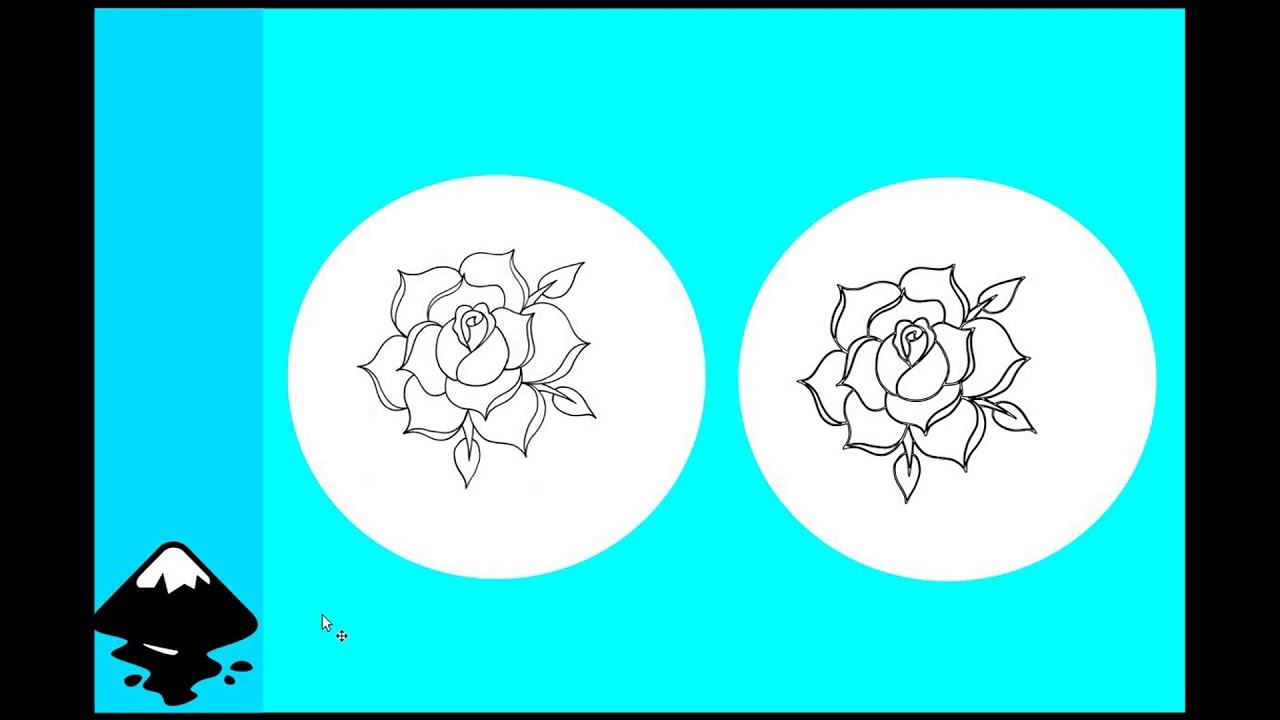 Векторизация растрового изображения в Inkscape(1) смотреть онлайн
