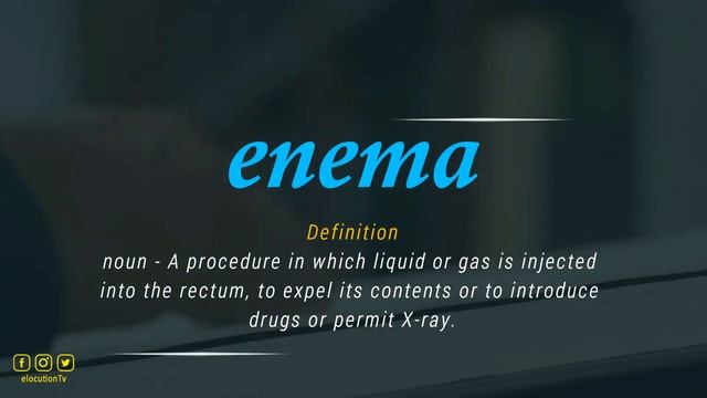 How To Pronounce Enema | What Does It Mean? смотреть онлайн