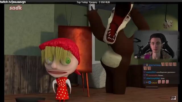 Реакция JesusAVGN на :Маня И Мишаня😂