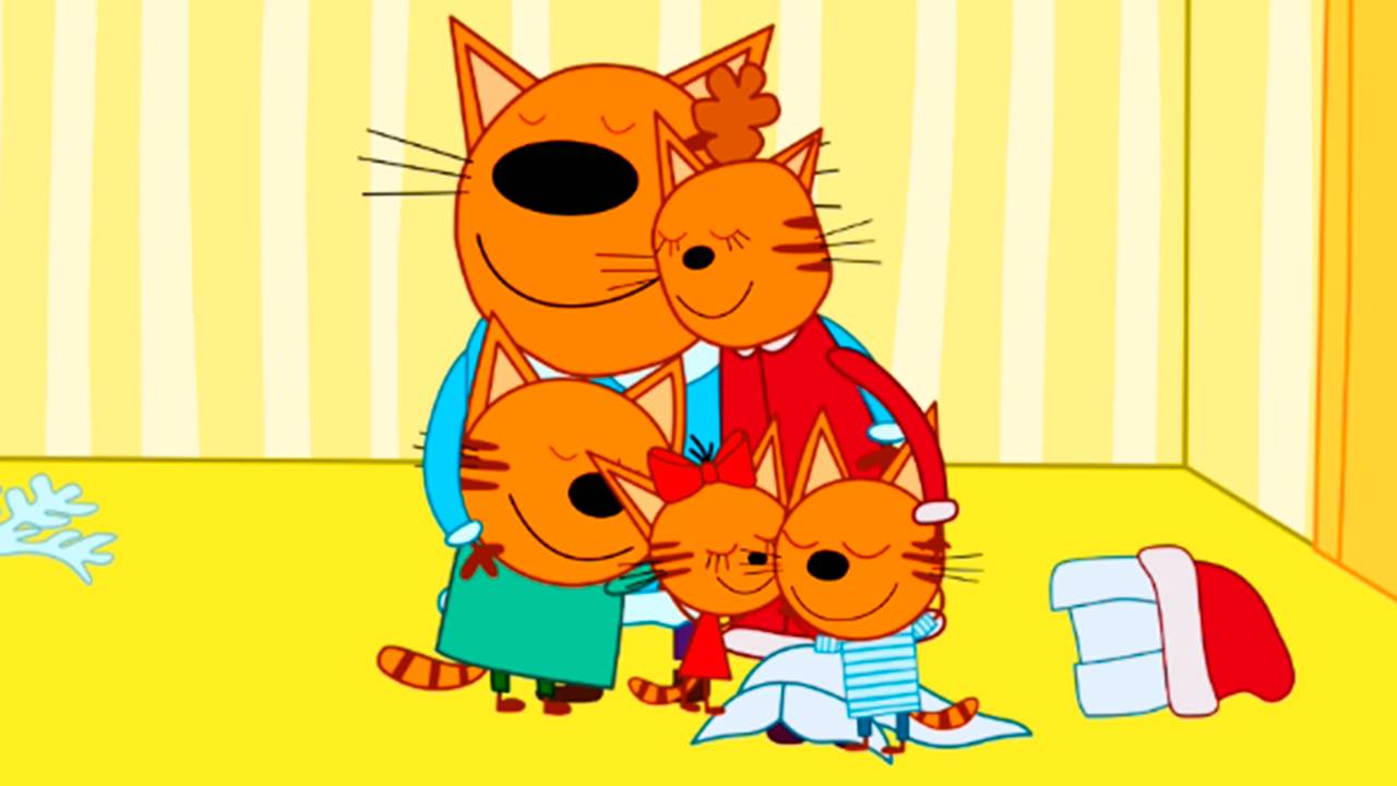 ТРИ КОТА - Мультик пазл для детей - Мультфильм пазлы для малышей смотреть онлайн