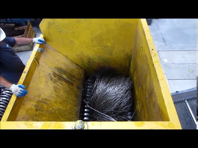 Измельчение алюминия UNTHA RS 100 смотреть онлайн