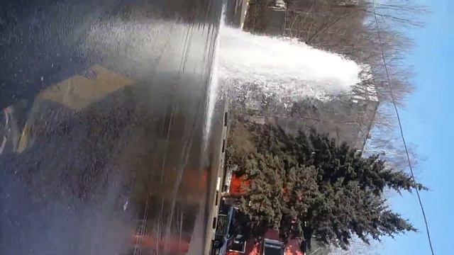 Московские фонтаны; прорыв воды; смотреть онлайн