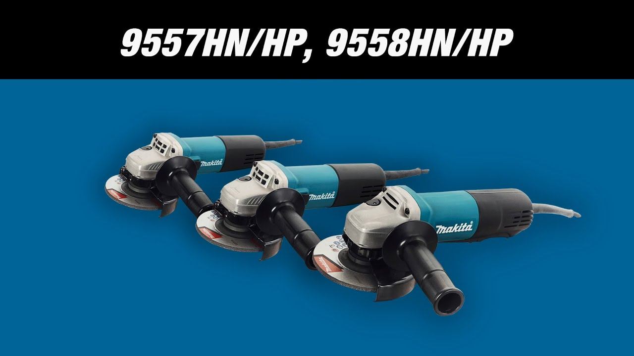 Makita 9557HN, 9557HP, 9558HN, 9558HP Сетевые УШМ от Макита | Обзор, комплектации, характеристика смотреть онлайн
