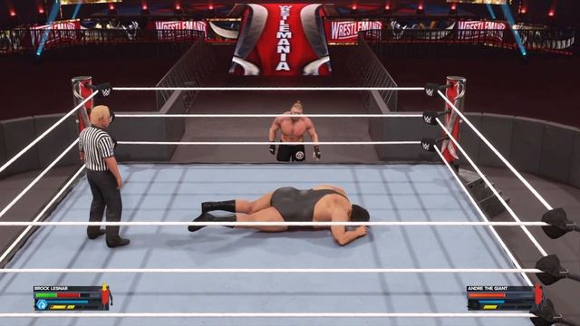 WWE 2K24 - Brock Lesnar vs. Andre the Giant | Extreme Rules Match at Wrestlemania | PS5™ [4K60] смотреть онлайн