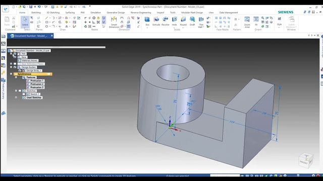 SIEMENS SOLID EDGE 2019 - BASIC TUTORIAL 03 смотреть онлайн