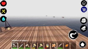 Survival on raft: Выживание на плоту #14 Пиратский флаг и Камин