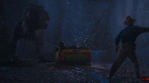 Все появление Тираннозавра Рекса в фильме Jurassic Park