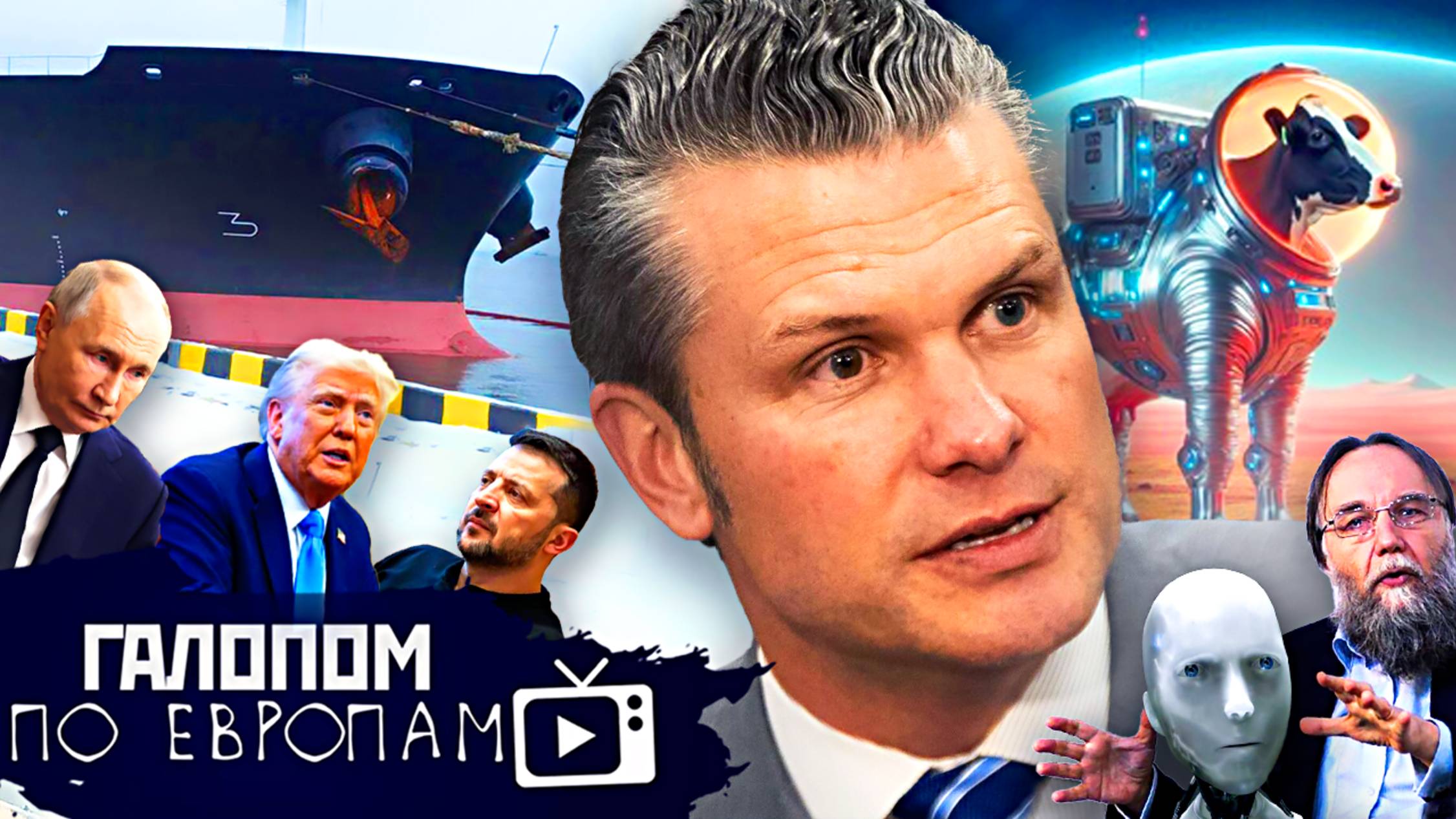 Трамп звонил, Охота на танкеры, Корова на Марс // Галопом по Европам #135 смотреть онлайн