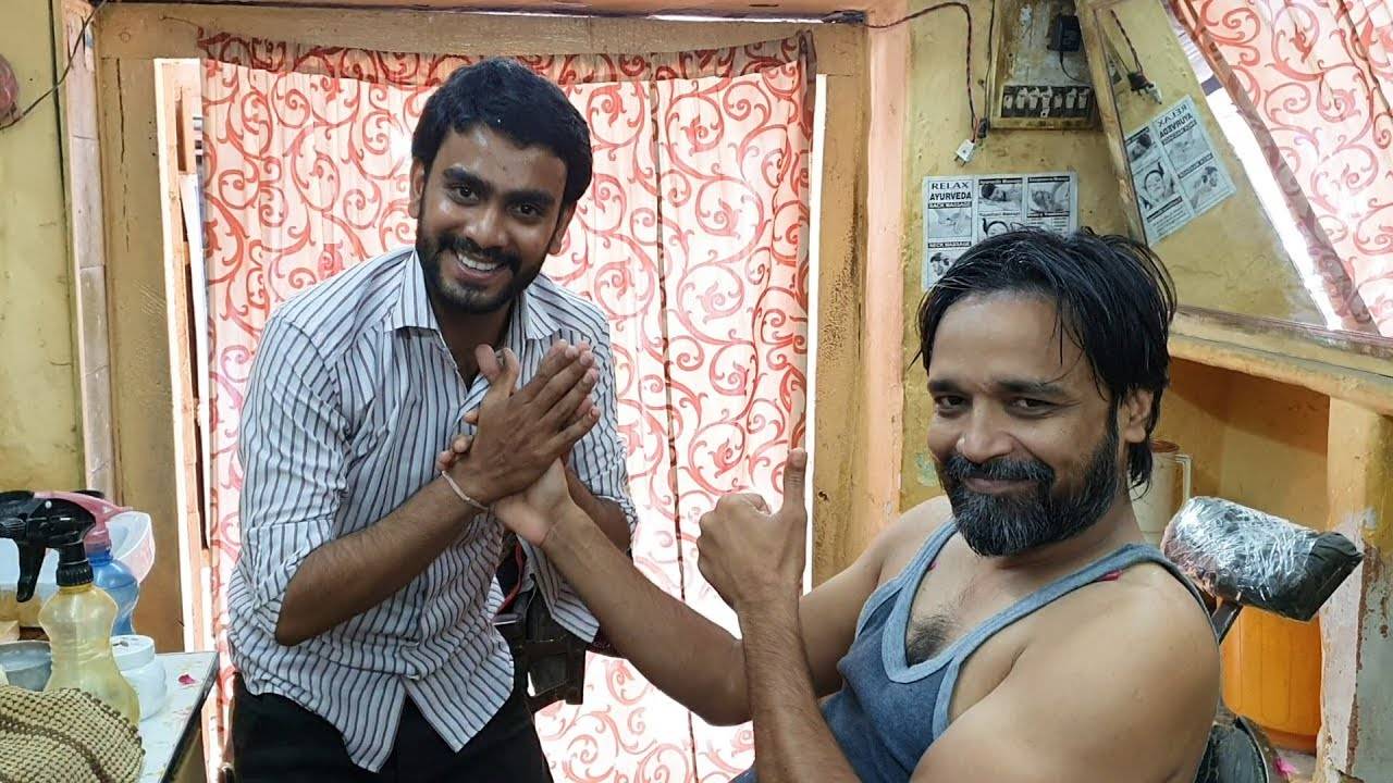 Baba Sen junior Cosmic head massage ｜ #IndianMassages смотреть онлайн