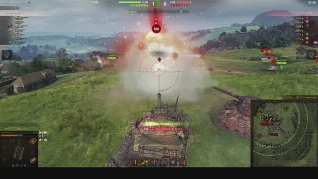 Мир танков, 60TP 7к суммарного урона с подрывом пукана!!!