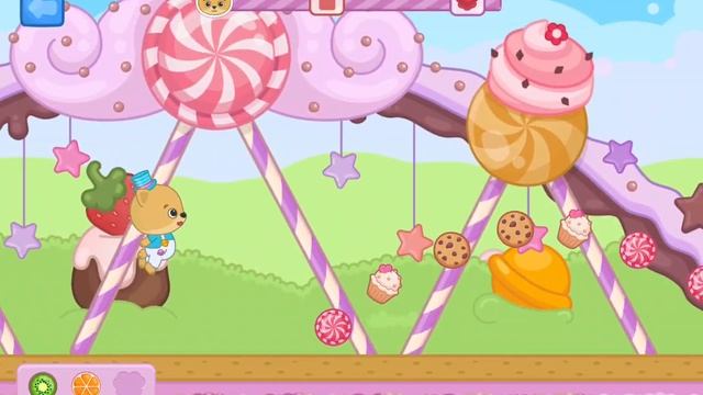 Увлекательные гонки в сладком мире. Игры для малышей. Учиться весело! Логопедический мультик. смотреть онлайн