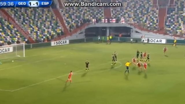 Saba Lobzhanidze Wonderful Goal Against Spain U21 смотреть онлайн