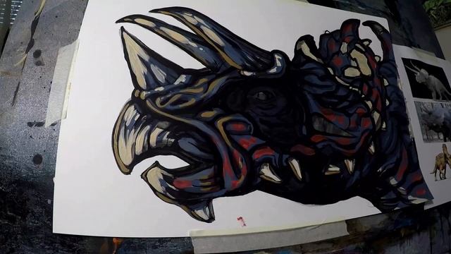 Discover the Unconventional Triceratops Art of Keith Trimm смотреть онлайн