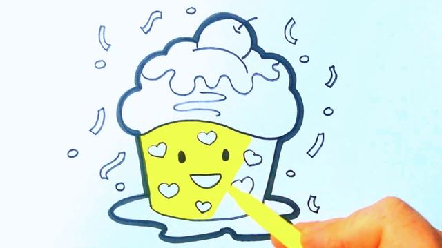 Como desenhar peixe, casa e doce para crianças | Desenho, pintura e coloração fácil passo a passo смотреть онлайн