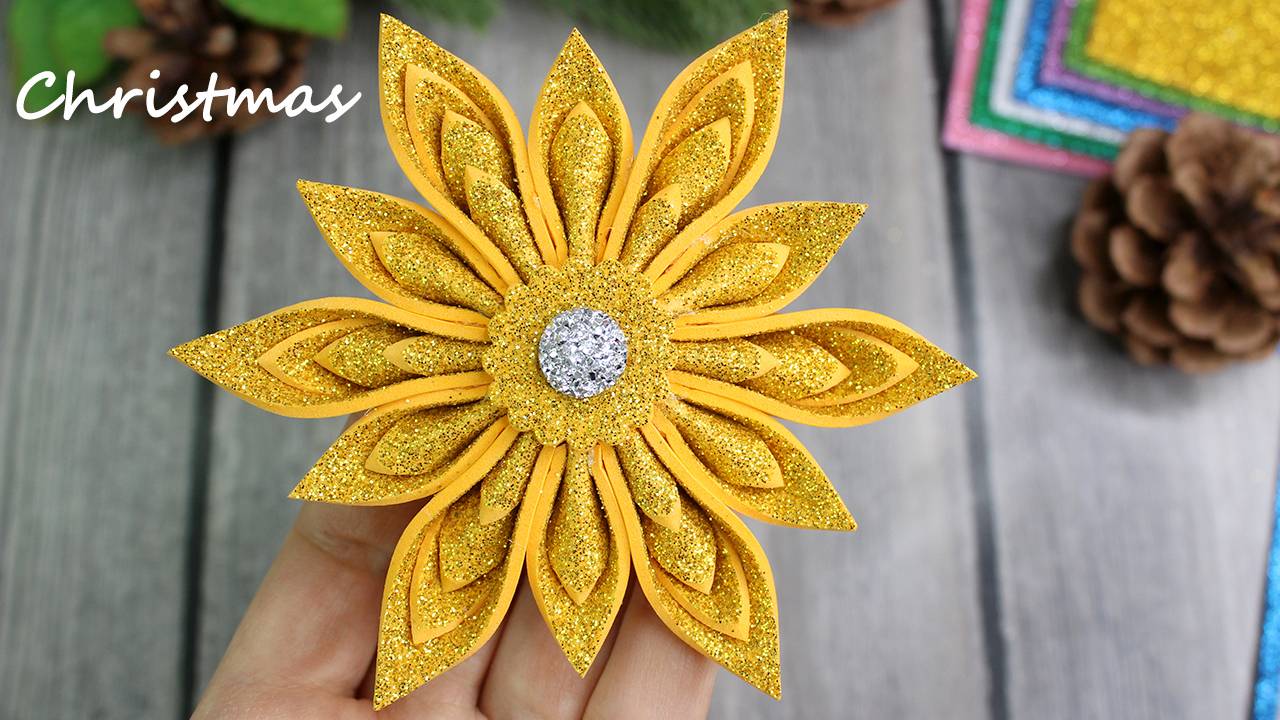 ❄️ Лучший Вариант Снежинки ❄️ Новогодние украшения из фоамирана DIY Christmas ❄️ смотреть онлайн