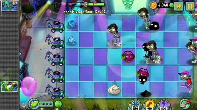 PvZ 2 Neon Mixtare Tour (неоновый микстейп тур) день 19 смотреть онлайн