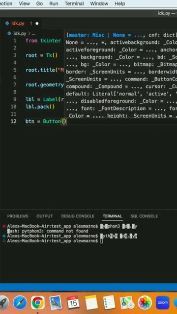 Оконное приложение на Python #shorts #python смотреть онлайн