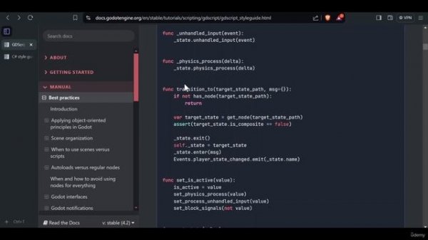 4 -Introduction to GDScript best practices and style guide