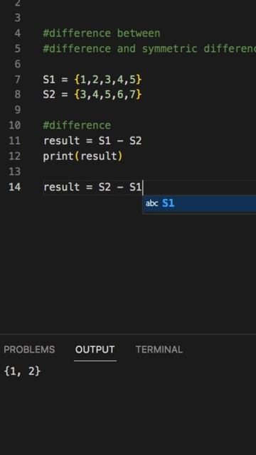 What's the difference between DIFFERENCE and SYMMETRIC DIFFERENCE in Python sets? смотреть онлайн