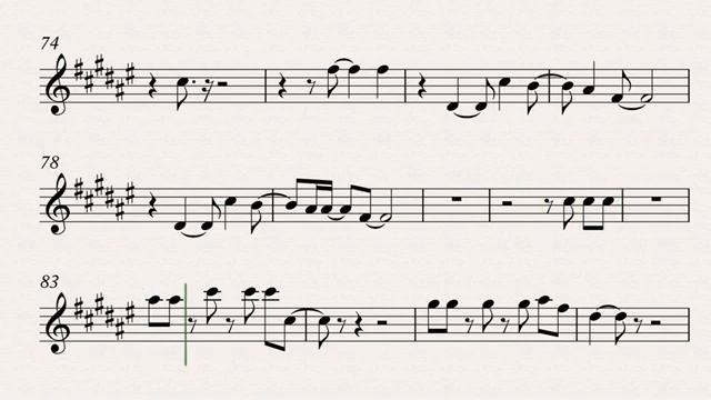 What s Up Alto Saxophone Play along Sheet Music_270p_360p смотреть онлайн