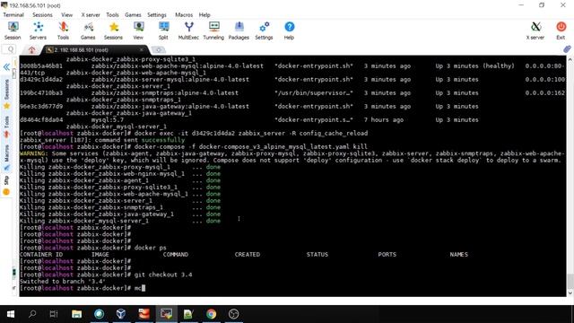 Zabbix Docker Containers смотреть онлайн