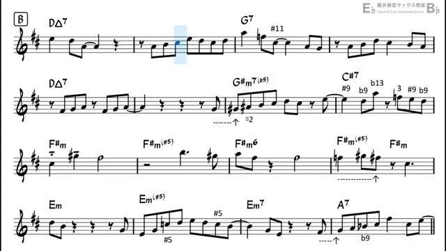 Witchcraft Backing Track with Sheet Music for Alto Sax_480p_MUX смотреть онлайн